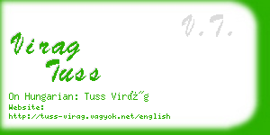 virag tuss business card